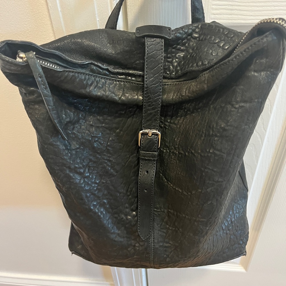 Italian Leather Maxon collection backpack purse.
